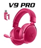 Наушники MCHOSE V9 PRO Rose Беспроводная Игровая Гарнитура, Радиоканал/Bluetooth/3.5мм. Съемный Микрофон, RGB Подсветка, 7.1 Аккумулятор 250 Часов. PC/PS4/PS5/Switch/Xbox - изображение 1