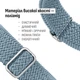 Текстильний ремінець Bandio для Mobvoi TicWatch E3 Light Blue (43085-0B) - зображення 3
