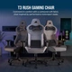 Комп'ютерне крісло для геймера Corsair T3 Rush Gray-Grafit (CF-9010056-WW) - зображення 5