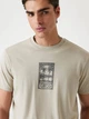 Футболка хлопковая длинная мужская Guess 671882259 2XL Бежевая с принтом (1159856835) - изображение 6