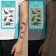 Тату временное Динозавры неоновые Tattooshka L-75 Разноцветный shop (4825800010655) - изображение 2