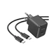 Зарядное устройство HOCO CS13A Ocean USB-C PD20W + cable USB-C to USB-C Black (6942007603843) - изображение 1