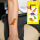 Тату временное Оранжевые драконы Tattooshka WS-071 Разноцветный shop (5805800010953) - изображение 3
