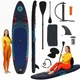 SUP-дошка надувна для плавання Atleto 350 см синя + сидіння (42401124) - изображение 1