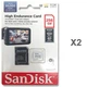 Карта пам'яті microSDXC (UHS-1 U3) SanDisk High Endurance 256Gb class 10 V30 (100Mb/s) (adapterSD) - изображение 2