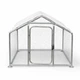 Пташиний вольєр курник для курей качок гусей індичок 140x120x120 см Helper HP - 1083 сітчастий захист від хижаків садовий домашній вольєр для птиці безпечний комфортний парник для птахів компактний стійкий - зображення 11