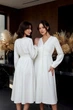 Біла сукня міді FashionYouWant XXL молочна 43446476 - зображення 6
