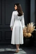 Біла сукня міді FashionYouWant XXL молочна 43446476 - зображення 7