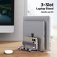 Подставка для ноутбука UGREEN Vertical Laptop Stand LP825 Triple slots - изображение 4