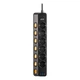 Подовжувач мережевий 2E 3м, 6xТипF, 16A, 2xUSB-A, 1x USB-C фільтр, чорний (649503) - изображение 3