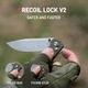 Нож раскладной CJRB Pyrite J1960-GN Nitro-V button lock Зеленый G10 EDC (27980498) - изображение 2