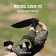 Нож раскладной CJRB Pyrite J1960-BBK Nitro-V button lock Черный G10 EDC (27980496) - изображение 2