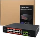 Комутатор Qoltec SWITCH Fast Ethernet PoE 16 x RJ45 PoE / 2 x RJ45 Uplink / 1 x SFP 250W 1000 Mbps (5901878522913) - зображення 5