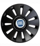Ковпак колісний Fiat червоний R15 чорний Kenguru REX 4 шт - зображення 2