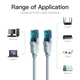 Патч-корд 3м, RJ-45 cat 5e UTP blue VENTION (VAP-A10-S300) - зображення 9