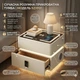 Розумна тумба YJXF01 White з вбудованим сейфом, бездротовою зарядкою і Bluetooth-колонкою (Біла екошкіра) - зображення 3