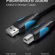Кабель для принтера USB 2.0 AM/BM 1.0m black VENTION (VAS-A16-B100) - зображення 2