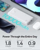 Повербанк Baseus Airpow Lite 10000 mAh 15W з USB-A та USB-C, LED індикатор, швидка зарядка, білий P1OO67500ZI3-OO - зображення 5