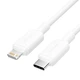 Дата кабель USB-C to Lightning 1.0m 3A white Vention (LAKWF) - зображення 1