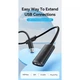 Дата кабель USB 2.0 AM/AF 10.0m Active black VENTION (CBKBL) - зображення 8