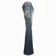 Женские винтажные клешеные джинсы Tantra S-1460-675 40 Синий - изображение 11