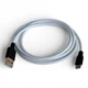 Кабель силіконовий Hoco X21 USB to Type-C 3A / 60W / 100см - White/Black - зображення 1