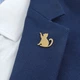 Значок из стали BROCHE брошь бижутерия Животные Кошка силуэт золотистый BRGV115380 - изображение 6