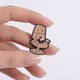 Значок BROCHE брошь бижутерия Животные Кот в кресле отдыхает бежевый BRGV115383 - изображение 6