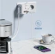 Розгалужувач мережевий фільтр LENCENT USB и Type C 7 в 1 4000W 16A з вимикачем (PA037EU-PD) - зображення 4