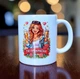 Керамическая чашка для девушки "Ты Прекрасная" с изображением - Chaban_Souvenir - Кружка для девушки, любимой, подруги, подружки, с надписью, идея подарка, Красивый рисунок, (330 мл) WH_011 - изображение 1