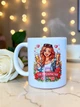 Керамическая чашка для девушки "Ты Прекрасная" с изображением - Chaban_Souvenir - Кружка для девушки, любимой, подруги, подружки, с надписью, идея подарка, Красивый рисунок, (330 мл) WH_011 - изображение 2