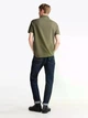 Чоловіча футболка поло Tommy Hilfiger, regular fit, з написом, оливкова, розмір L - изображение 4