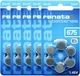 Батарейки Renata ZA675 PR44 для слухових апаратів 1.45V Zinc Air 30 шт - зображення 1