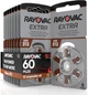 Батарейки Rayovac ZA312 PR41 для слуховых аппаратов 1.45V цинк-воздушные (Zinc Air) 60 ШТУК срок годности до 2029 года - изображение 1