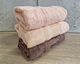 Набор турецких бамбуковых махровых полотенец Zeron 3 штуки 50х90 Bamboo Peach - изображение 2