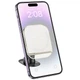 Автотримач Hoco H43 Crystal ring magnetic (center console) white - изображение 3