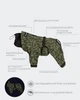 Комбинезон дождевик для собак со светоотражением PAIKKA Rain Suit Green 65 - изображение 3