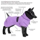 Світловідбиваюча зимова куртка для собак на FIR-підкладці PAIKKA Visibility Winter Jacket Lilac 35 - зображення 5