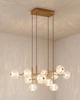 Люстра Zuma Line Galatea LED 11x63W 3000K/4500K/6500K 5665Lm IP20 золотая - изображение 2