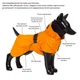 Дощовик для собак з FIR-підкладкою PAIKKA Recovery Raincoat Orange 40 - зображення 5