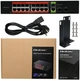 Przelacznik sieciowy Qoltec SWITCH Gigabit Ethernet PoE 16 x RJ45 PoE / 2 x RJ45 Uplink / 2 x SFP 250W 1000 Mbps (5901878522920) - obraz 6