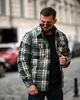 Куртка рубашка мужская CUTTER зеленая, утепленная фланелевая куртка рубашка Slimtex XXXL - изображение 5