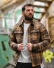 Куртка рубашка мужская CUTTER койот, утепленная фланелевая куртка рубашка Slimtex XXXL - изображение 1