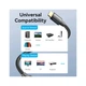 Кабель мультимедійний HDMI M to HDMI M 20.0m 1080p60Hz cotton braided black Vention (ALLBQ) Vention ALLBQ 1079540 - зображення 5