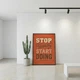 Мотивационный постер Stop Thinking Start Doing А2 42х60 см (MOTN022_А2) - изображение 2