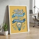 Мотивационный постер Think Positive Be Positive А2 42х60 см (MOTN014_А2) - изображение 3