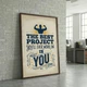 Мотивационный постер The Best Project You'll Ever Work On Is You А2 42х60 см (MOTN021_А2) - изображение 2