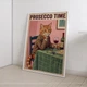 Постер интерьерный с котом Prosecco Time Время просекко А3 30х42 см (DZ142_А3) - изображение 2