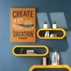 Мотивационный постер Create a Life You's Need a Vacation From А3 30х42 см (MOTN025_А3) - изображение 3