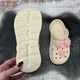 Сабо кроксы женские Dago Style кремовые ЭВА с джибитсами 40/41р (26-26,3 см) 4041-4 - изображение 6
